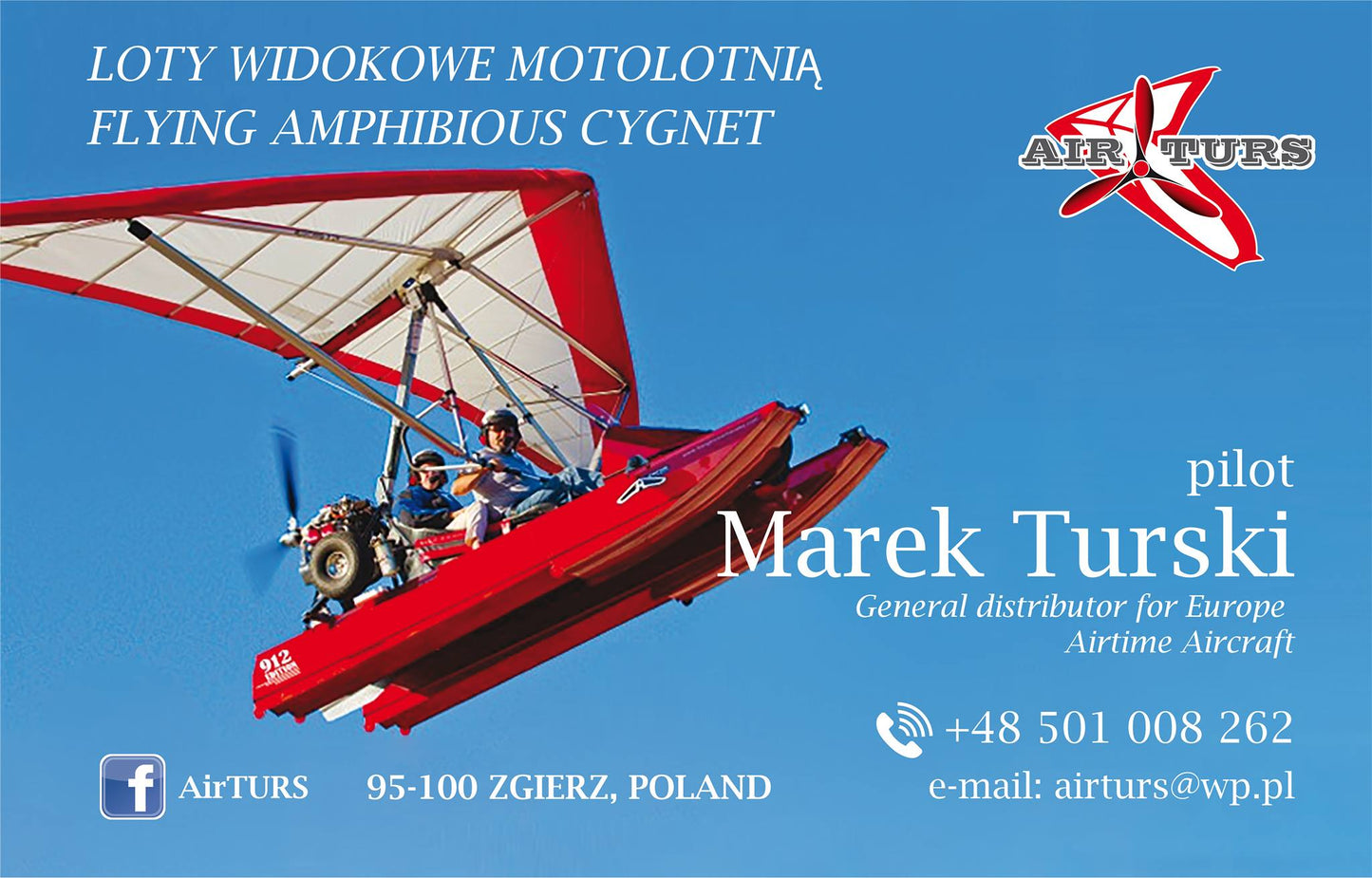 Airtime Aircraft Cygnet amphibious trike