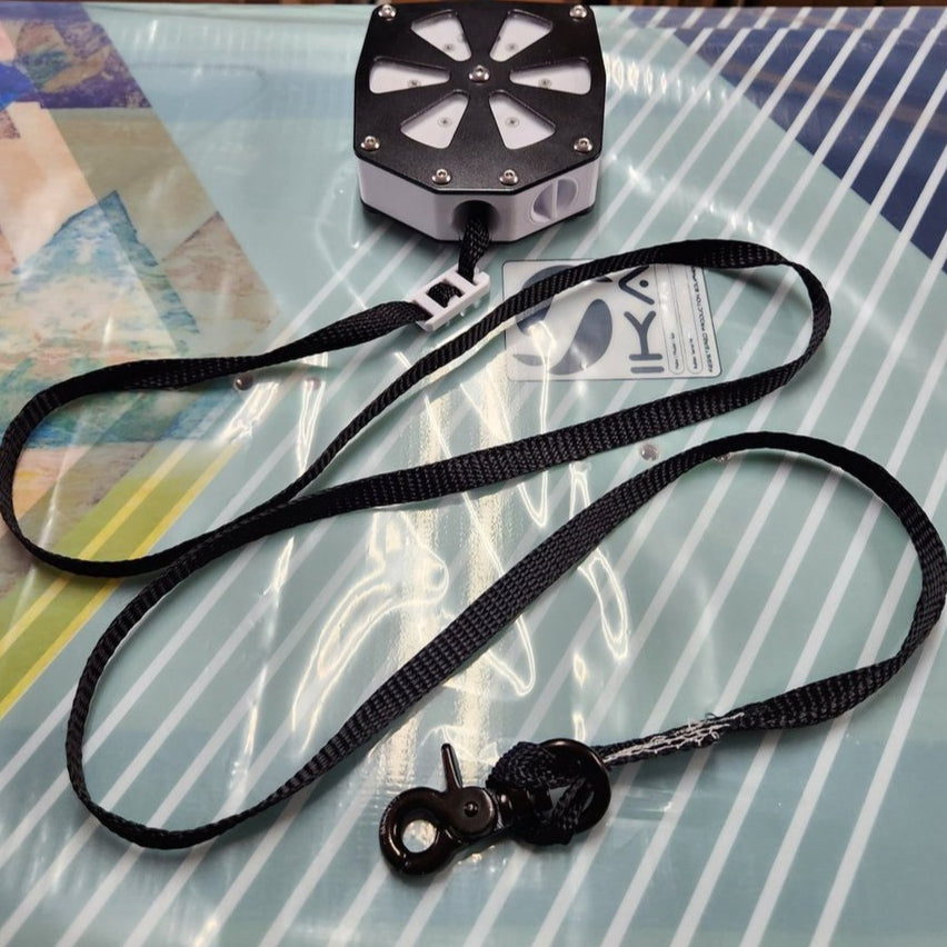 Retractable leash with rinse port