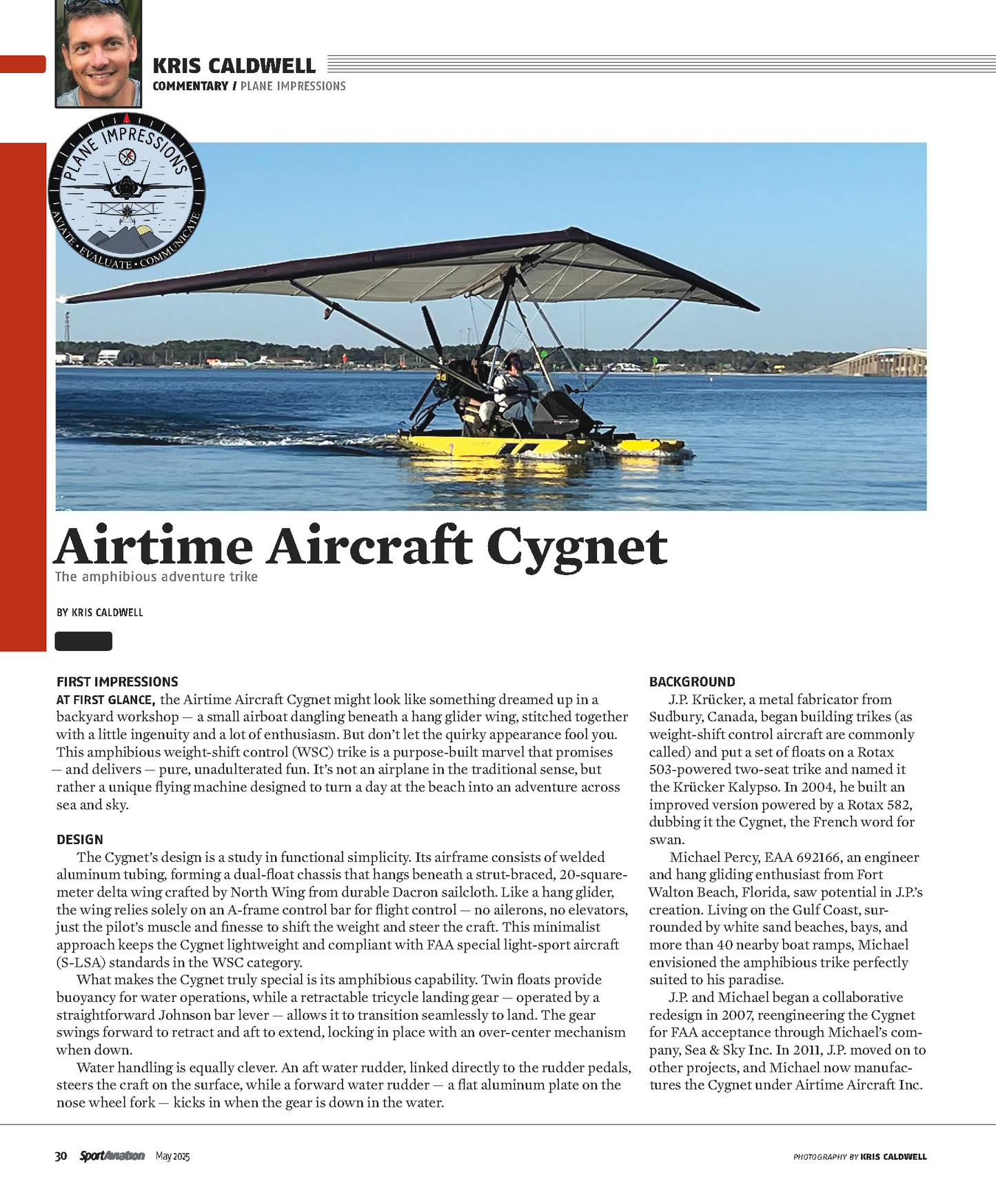 Airtime Aircraft Cygnet amphibious trike