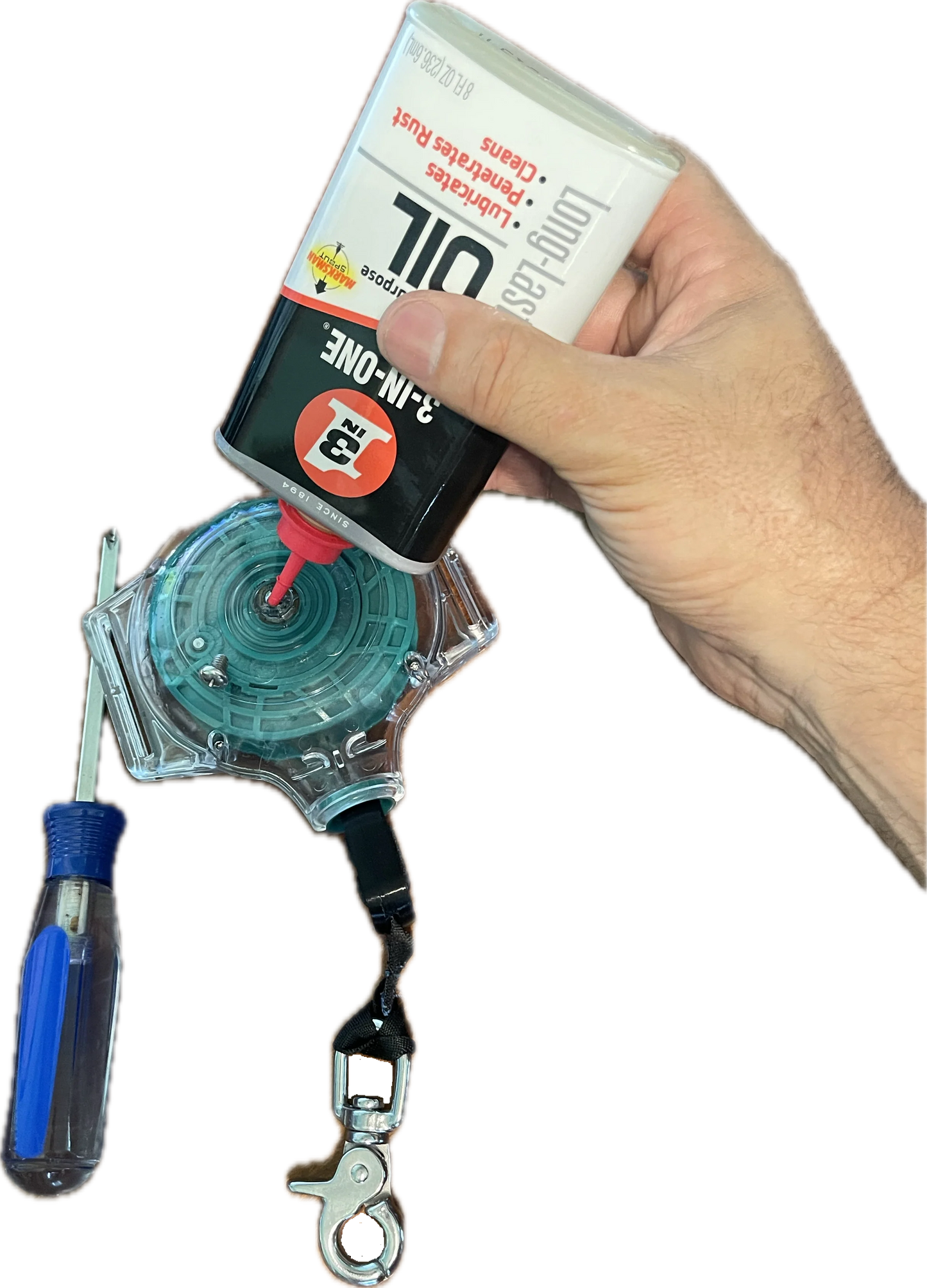 Retracting Leash Separate Components