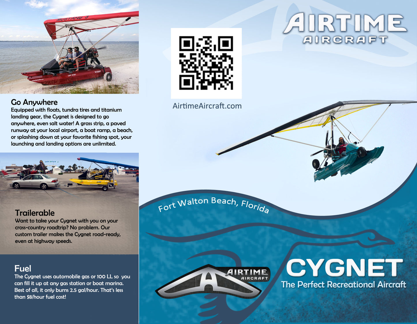 Airtime Aircraft Cygnet amphibious trike
