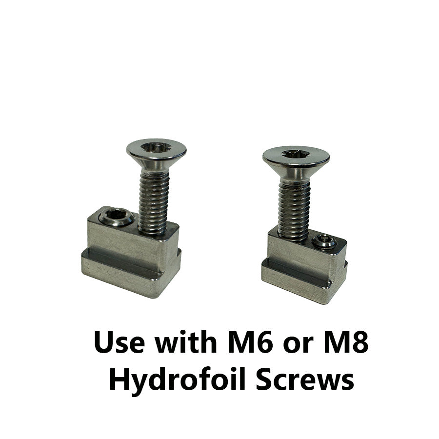 Titanium Hydrofoil Track Lock Universal Track Nut - Set of 4