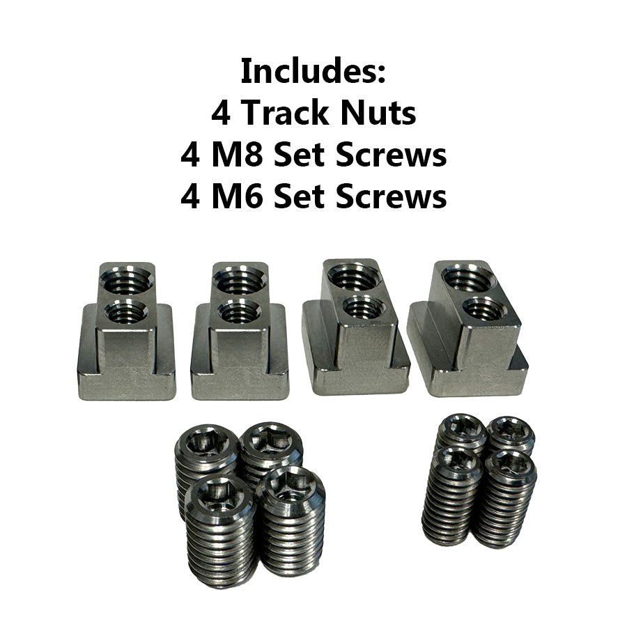Titanium Hydrofoil Track Lock Universal Track Nut - Set of 4