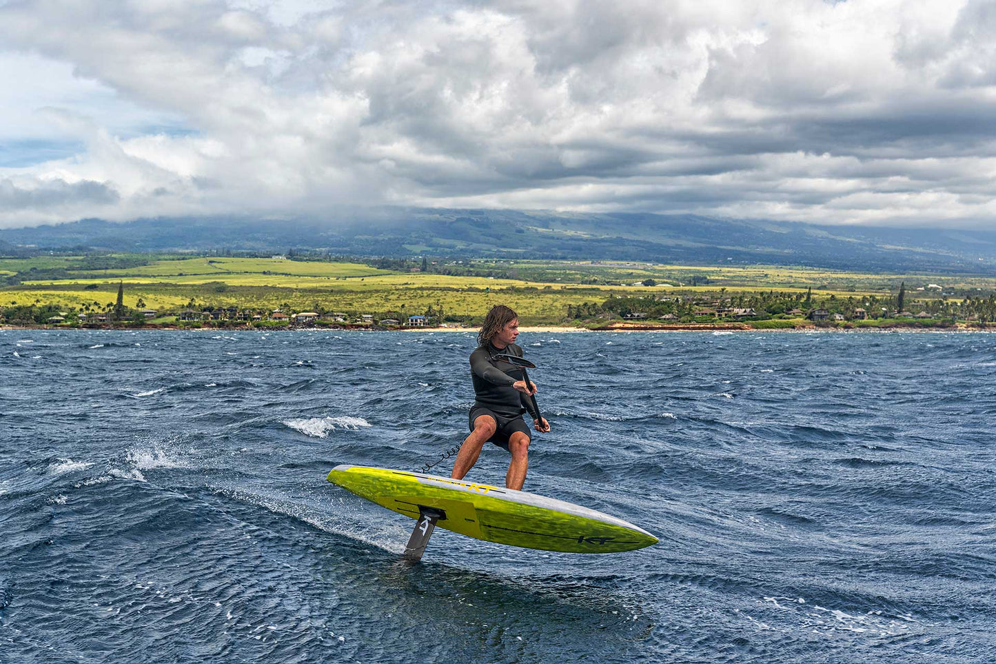 KT Ginxu Dragonfly Surf Carbon, Step Bottom Downwind Foilboard for SUP, Lightwind Wingfoil