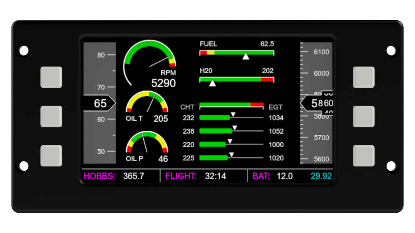Engine Monitor for Rotax 912UL and 912ULS 80 and 100hp