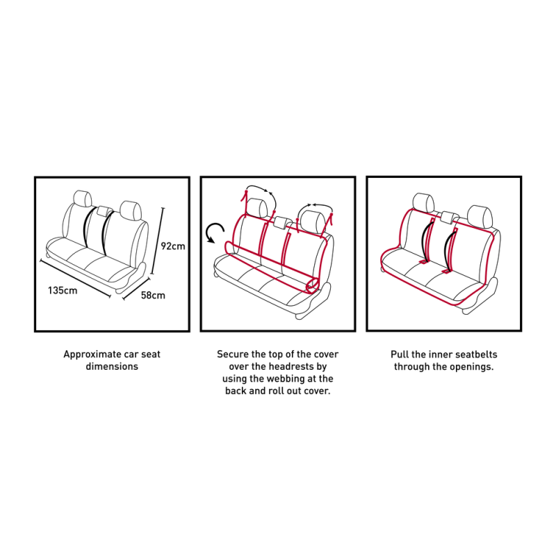 Mystic Car Seat Roll Cover Triple