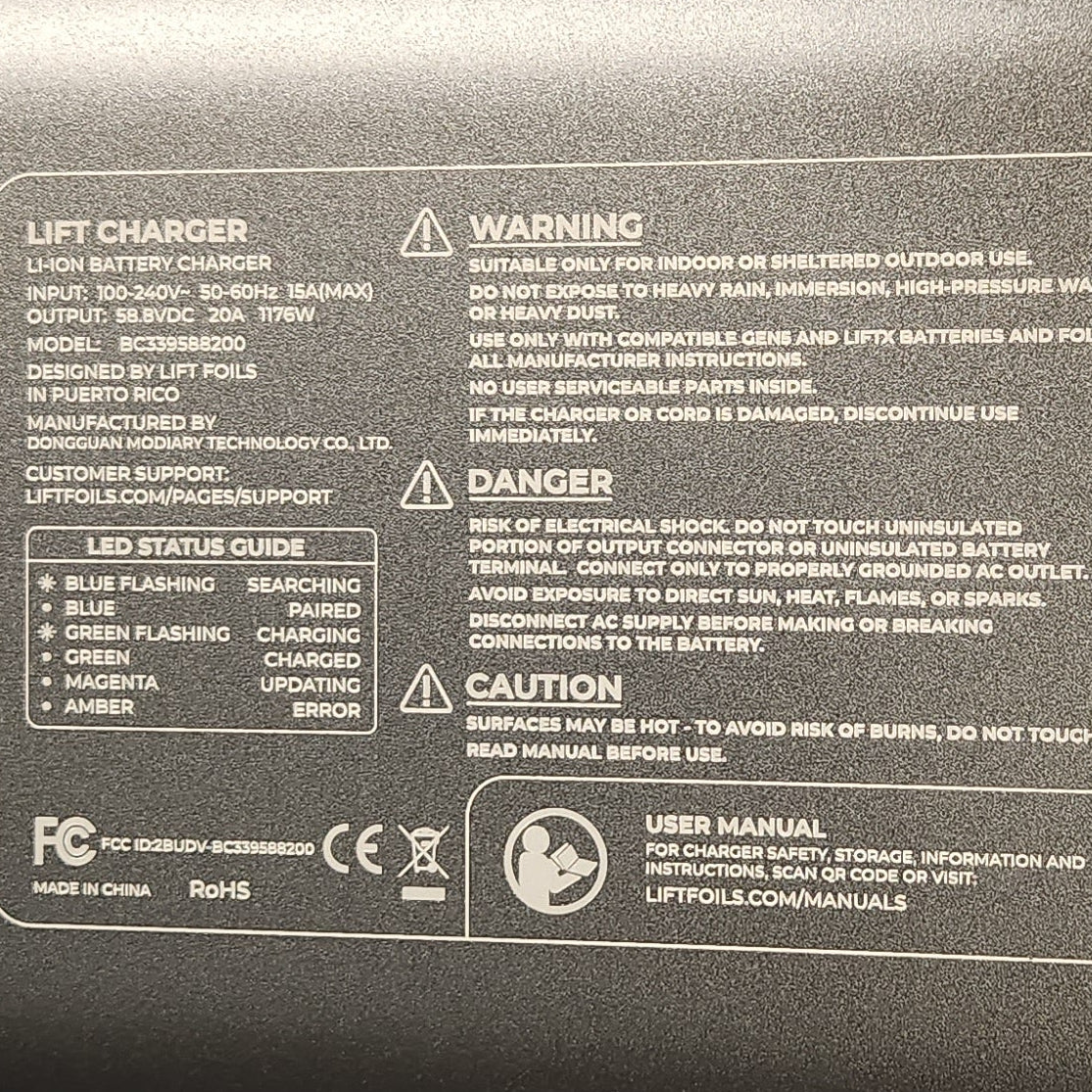 Lift5 LiftX Battery Quick Charger 2026