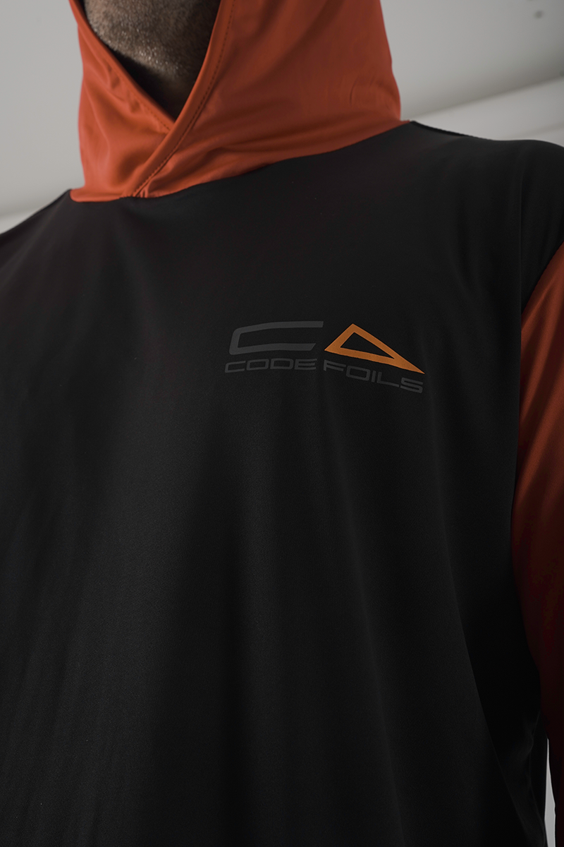 Code Foils Hooded Long Sleeve Sun Tee (Rashie/Rash guard)