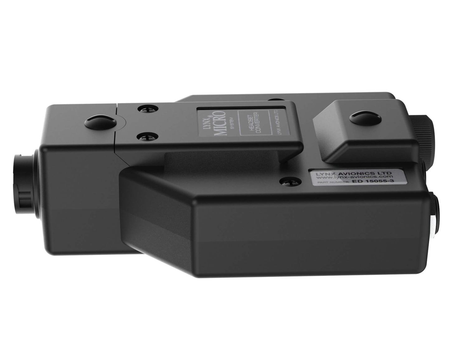 Aircraft Headset Adapter converts GA Twin Jack to Lynx and MicroAvionics round plug