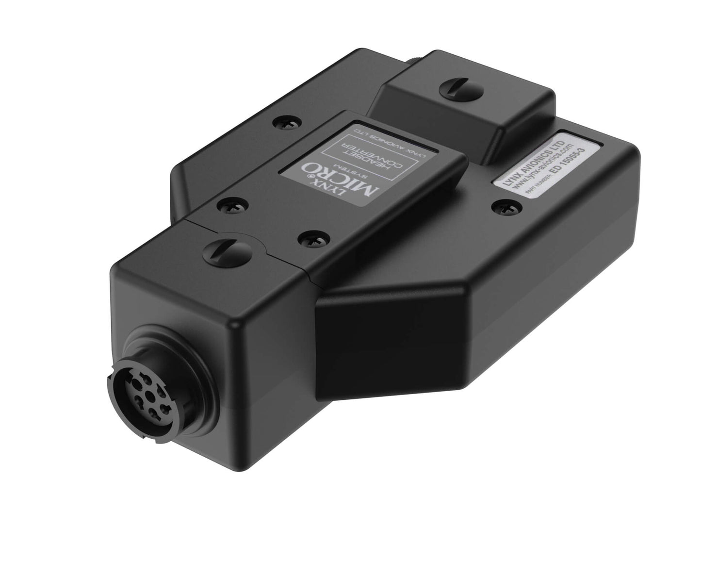 Aircraft Headset Adapter converts GA Twin Jack to Lynx and MicroAvionics round plug