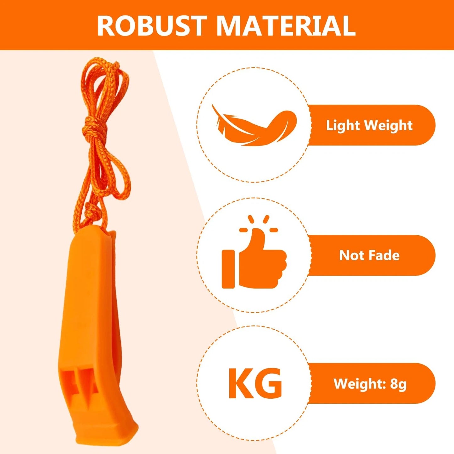 Emergency Survival Safety Whistle with lanyard